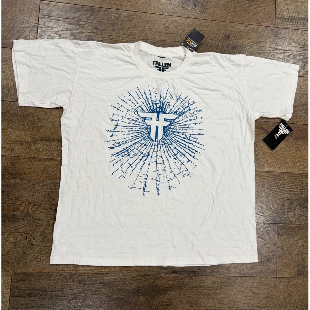 NWT Vintage Fallen Footwear Graphic Tee XXL White Skateboards, Skater, Y2k